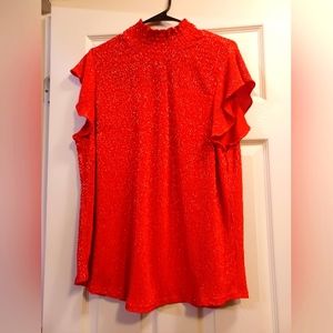 Red Adrianna pappell blouse